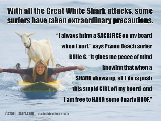 Surfing Shark Sacrifice
