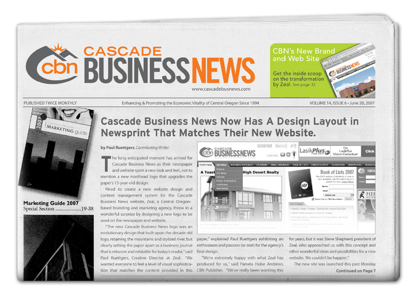 New Masthead Design incorporated a Featured Story ad that generated a new form of display ad sales
